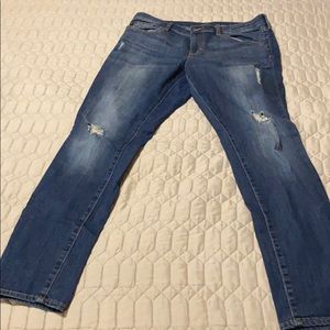 Dark Denim Distressed Jeans